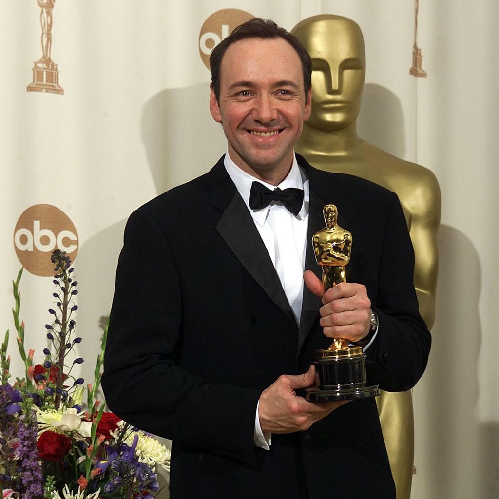 Kevin Spacey mit seinem Oscar im Jahre 2000
