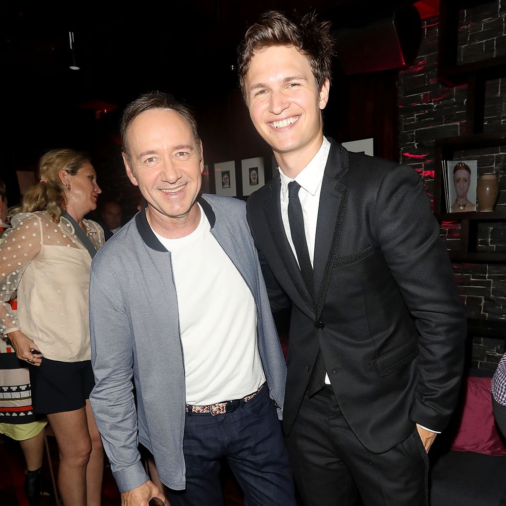 Kevin Spacey und Ansel Elgort bei der europäischen Premiere von "Baby Driver" in London