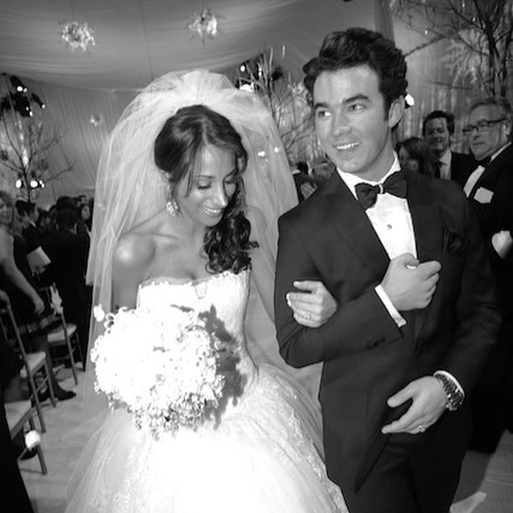 Kevin und Danielle Jonas bei ihrer Hochzeit, 2009