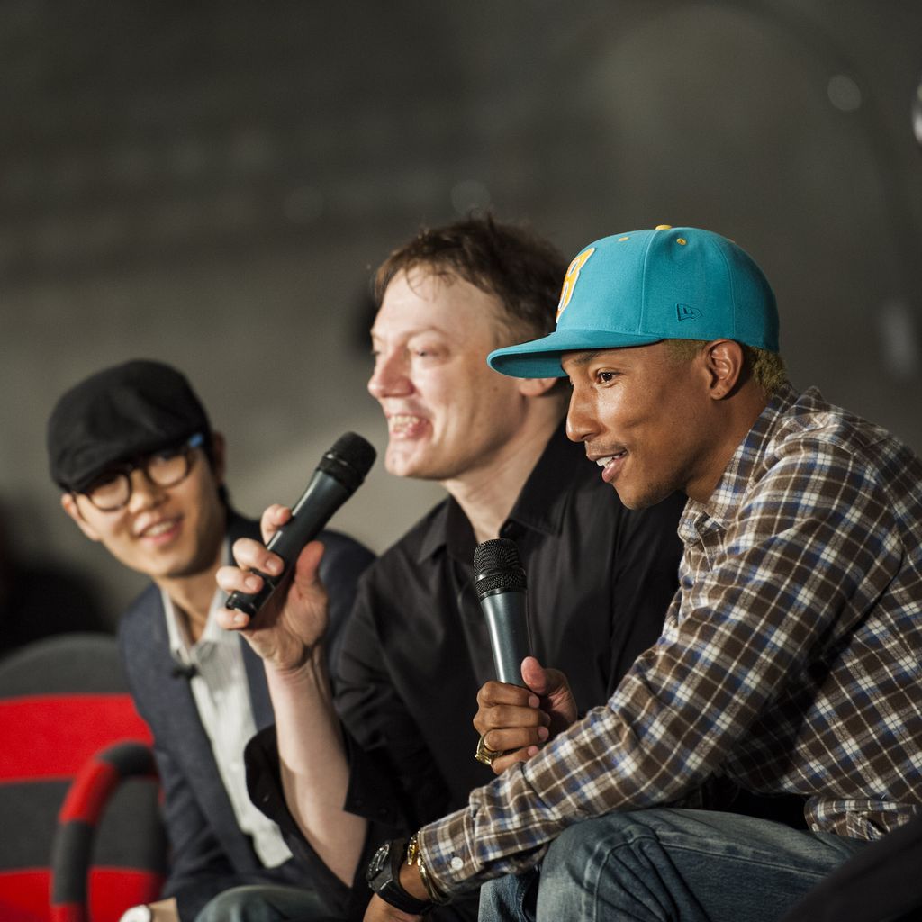 Pressekonferenz des Liberatum Hong Kong International Festival of Culture mit Khalil Fong, William Orbit und Pharrell Williams