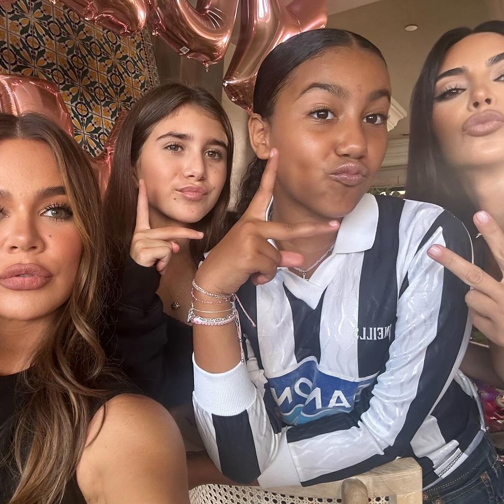 Khloé Kardashian, Penelope Disick, North West und Kim Kardashian im August 2024