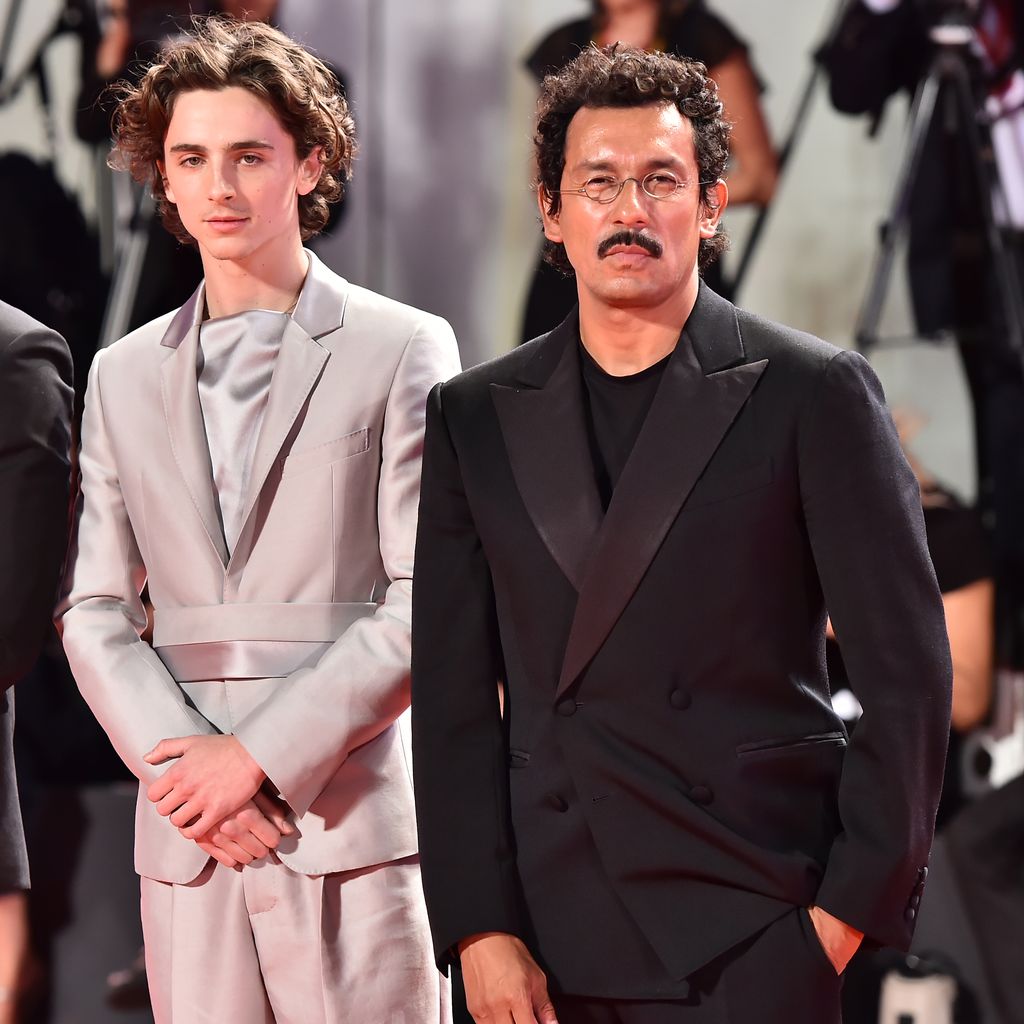 Kid Cudi, Timothée Chalamet und Haider Ackermann im September 2019