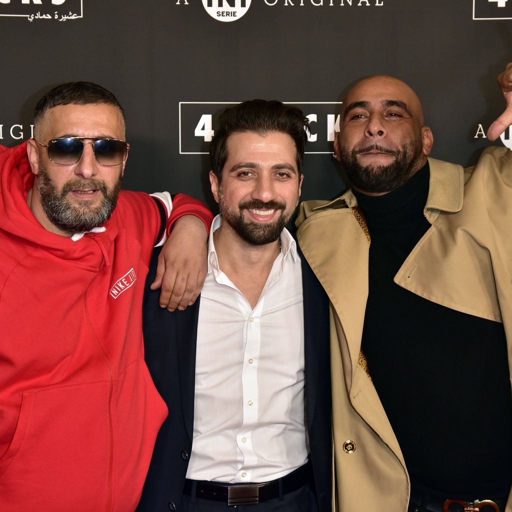 Kida Khodr Ramadan, Özgür Yildirim und Veysel bei der Premiere der 3. Staffel von "4 Blocks", 2019
