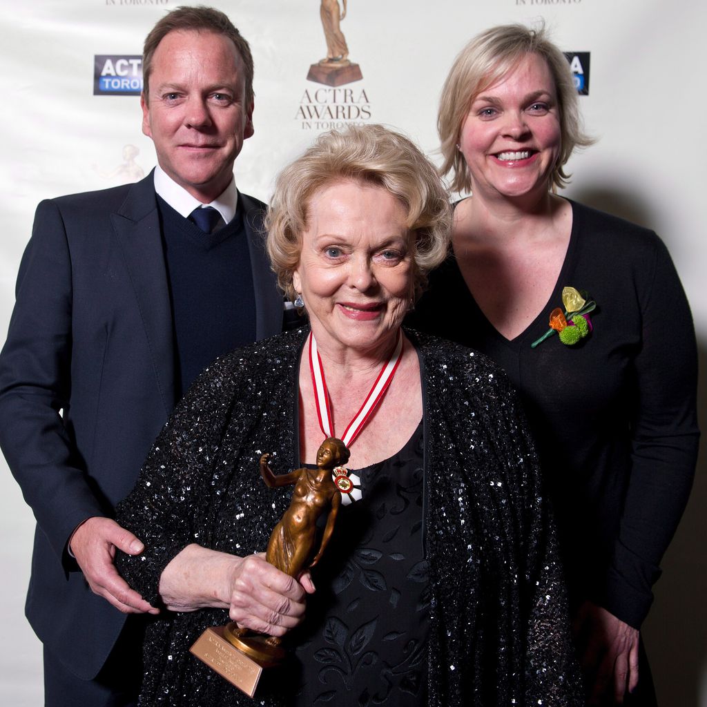 Kiefer Sutherland mit Mutter Shirley Douglas und Schwester Rachel Sutherland
