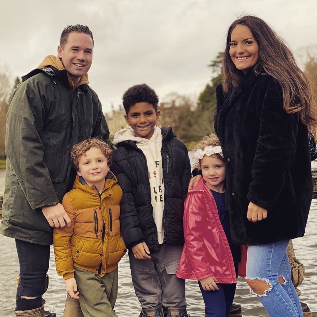 Kieran Hayler mit seiner Familie
