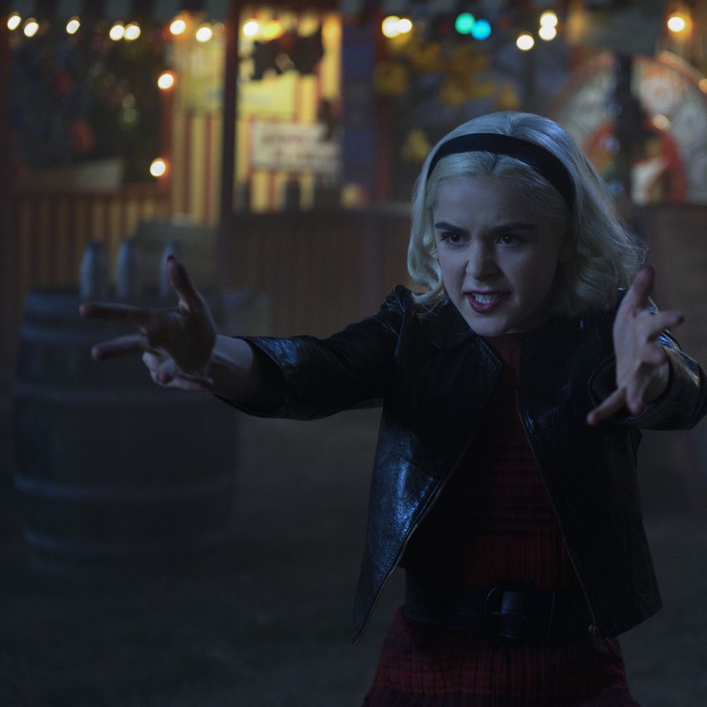 Kiernan Shipka in "Chilling Adventures of Sabrina"