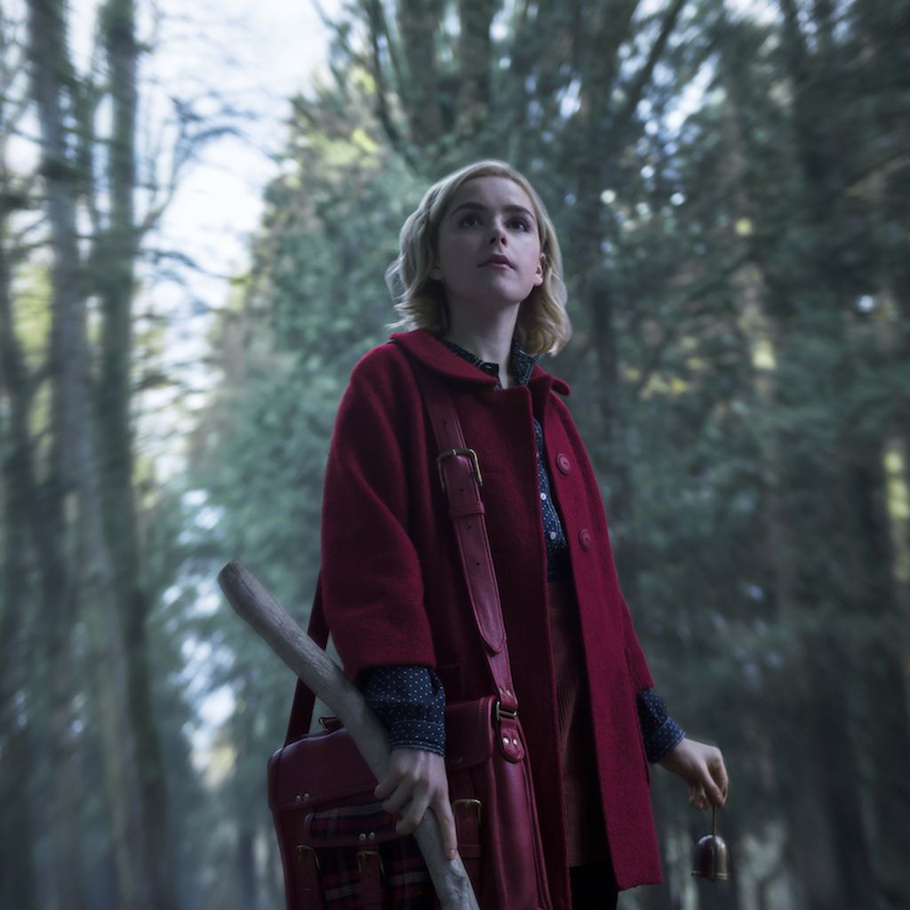 Kiernan Shipka in "Chilling Adventures of Sabrina"