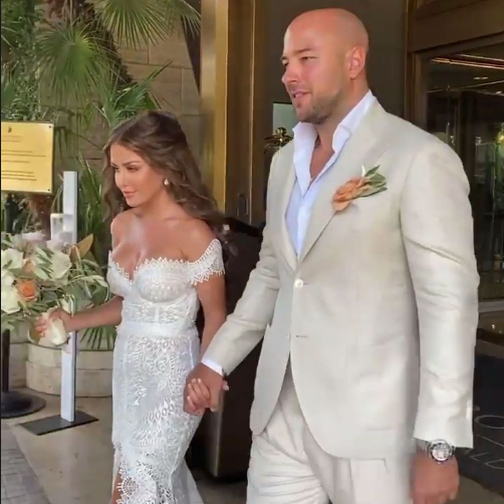 Kim Gloss und Alex Beliaikin an ihrer Hochzeit
