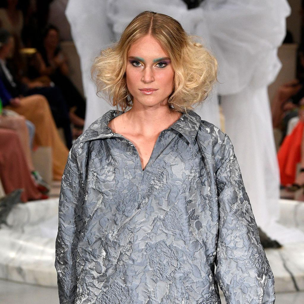 Kim Hnizdo bei der Berlin Fashion Week im Juli 2019
