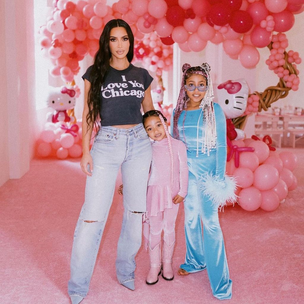 Kim Kardashian, Chigaco West und North West, Januar 2023