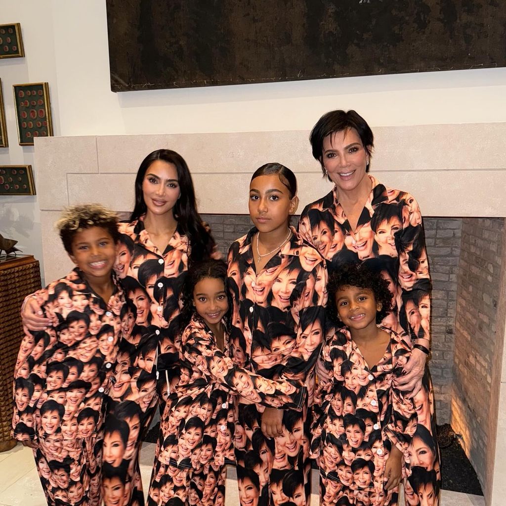 Kim Kardashian, ihre Kinder und Kris Jenner, November 2024