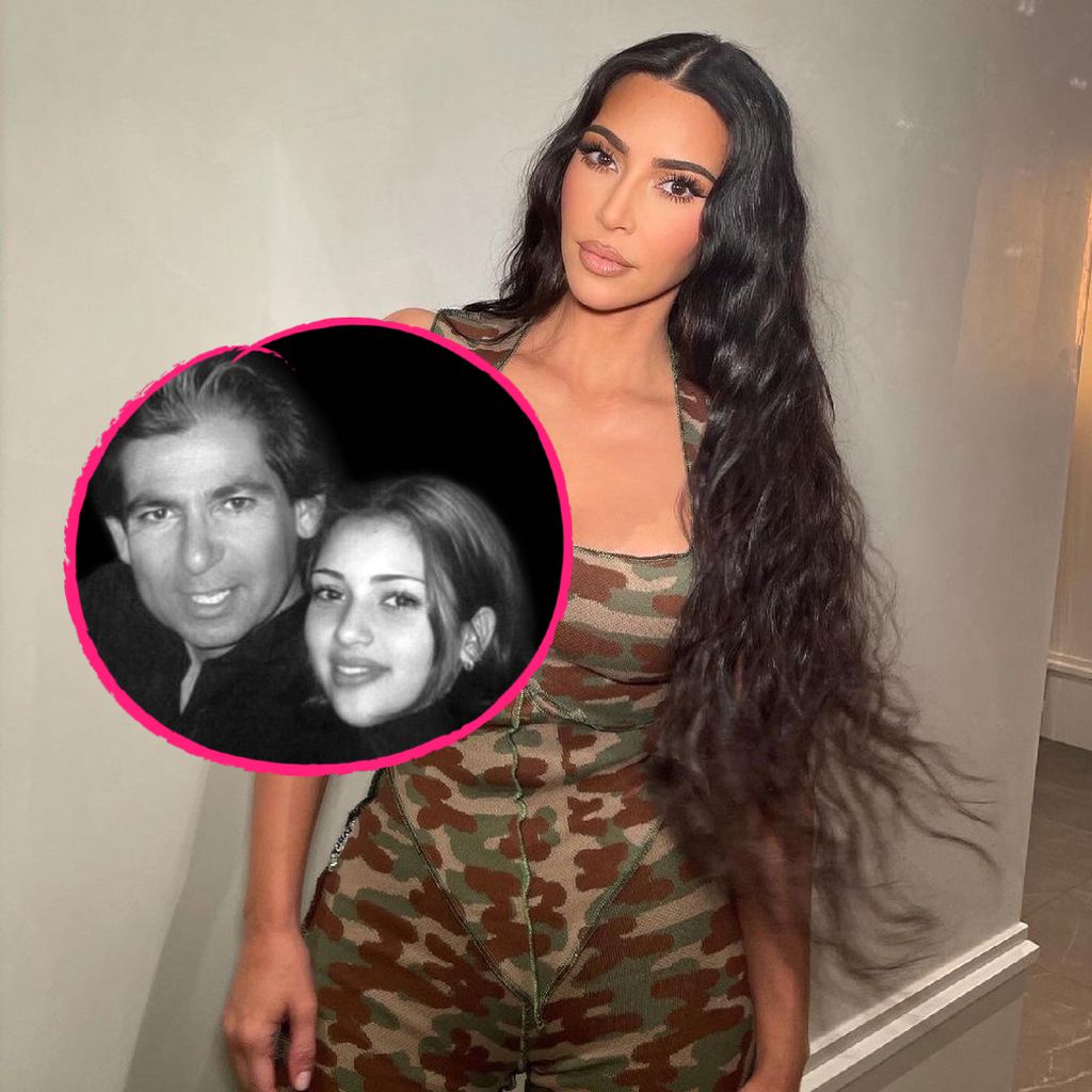 Kim Kardashian mit ihrem Vater