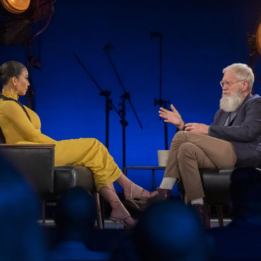 Kim Kardashian und David Letterman bei "My Next Guest Needs No Introduction"