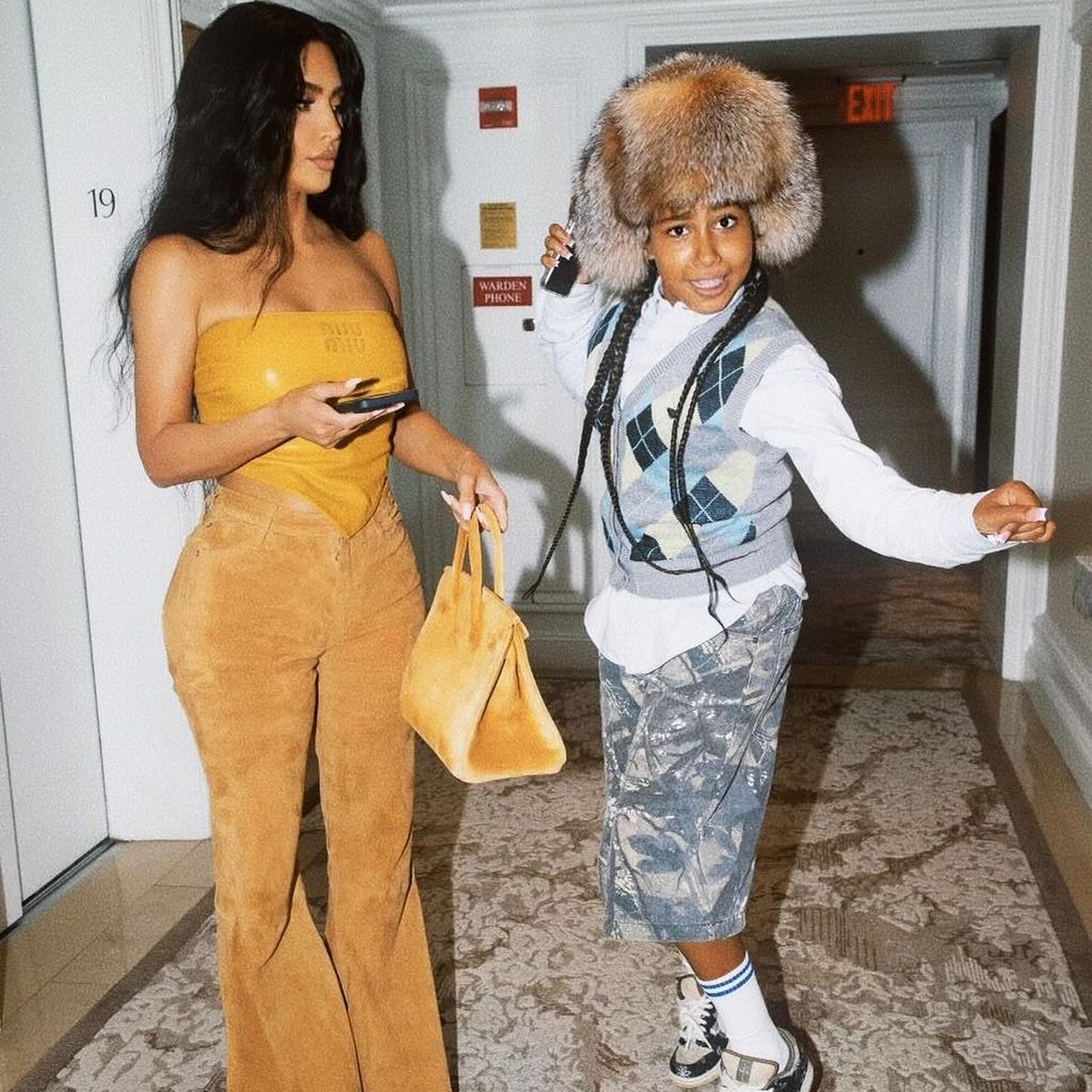 Kim Kardashian und North West im August 2024