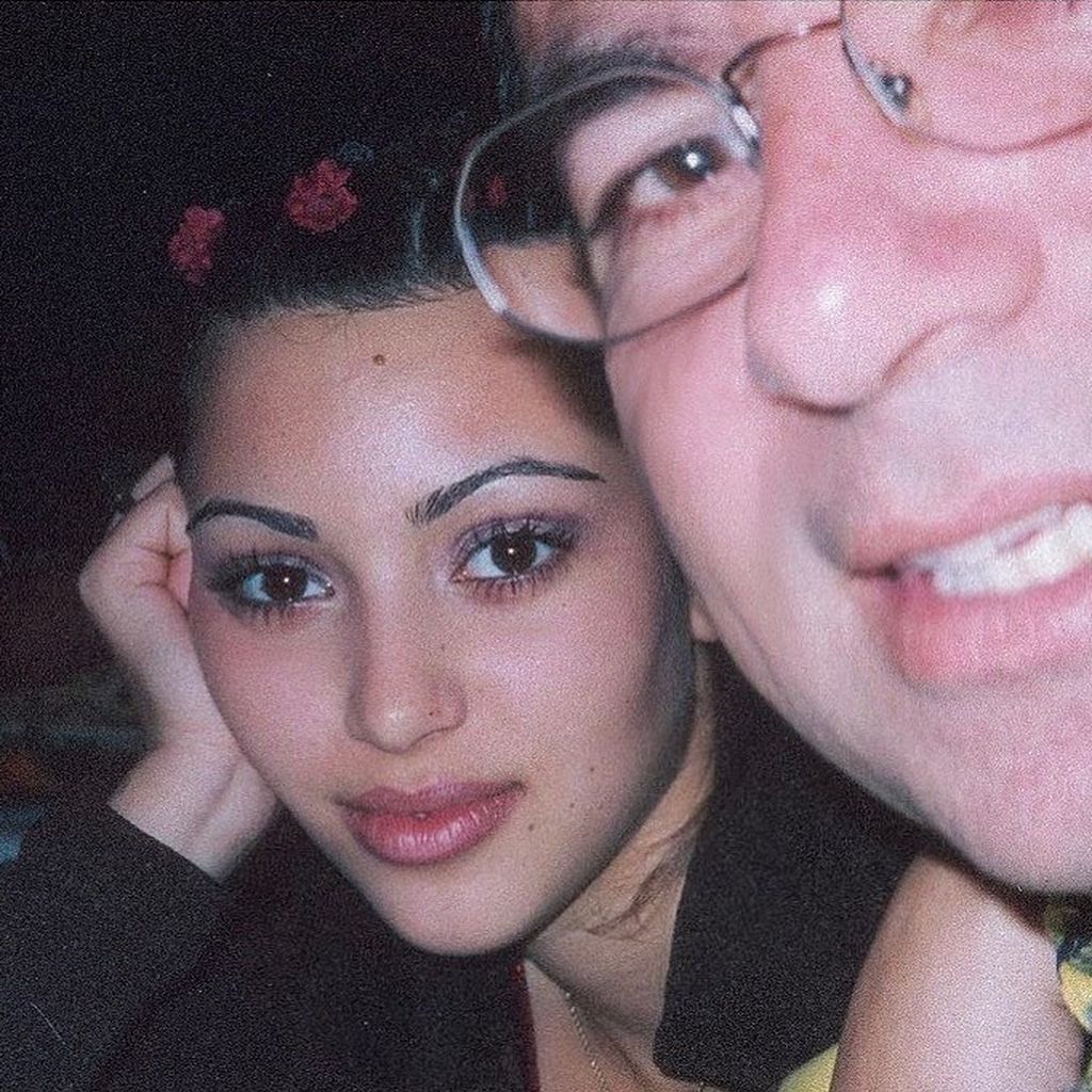 Kim Kardashian mit ihrem Vater Robert Kardashian, 1998