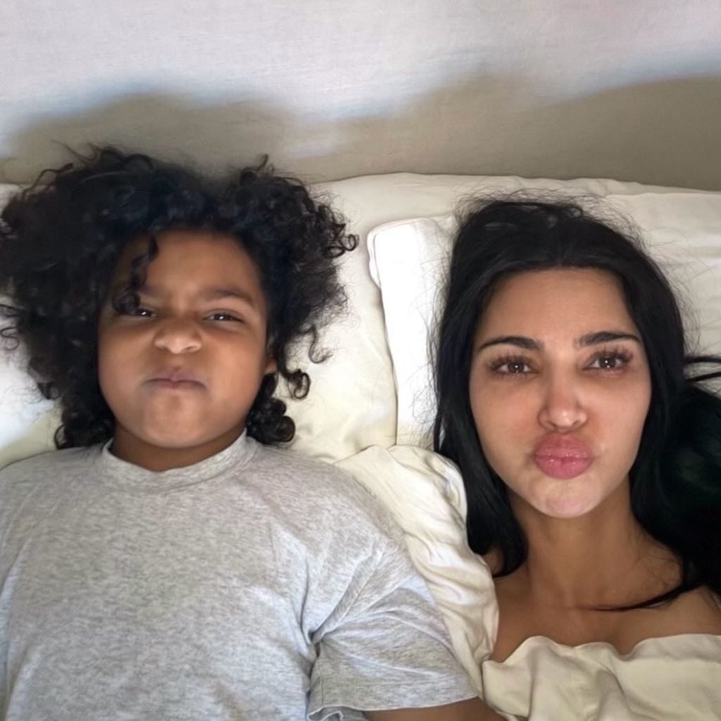 Kim Kardashian mit ihrem Sohn Psalm, Februar 2026