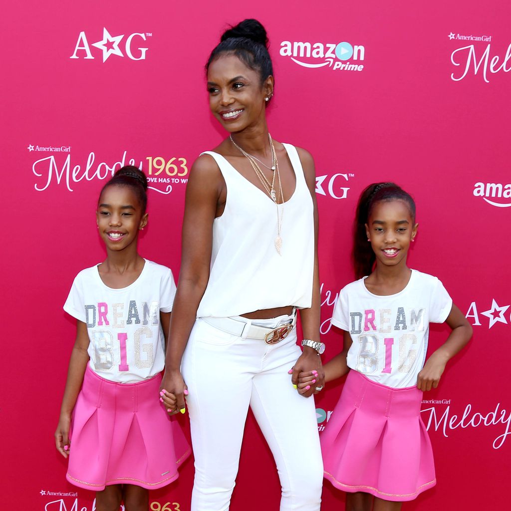 Kim Porter mit ihren Töchtern Jessie und D'Lila