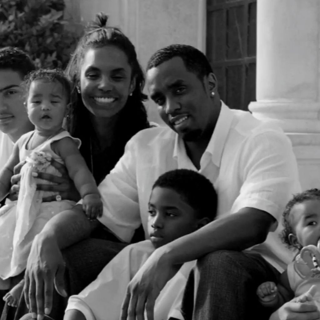Kim Porter und P. Diddy mit ihrer Familie