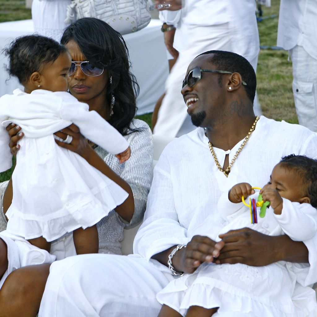 Kim Porter und P. Diddy mit ihren Töchtern
