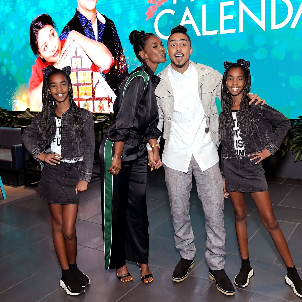 Kim Porters mit ihren Kindern D'Lila Star Combs, Quincy Brown und Jessie James Combs