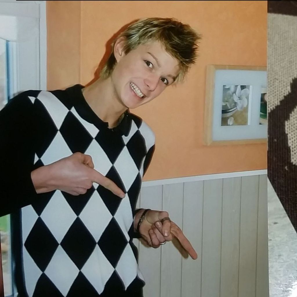 Kim Tränka als Teenager