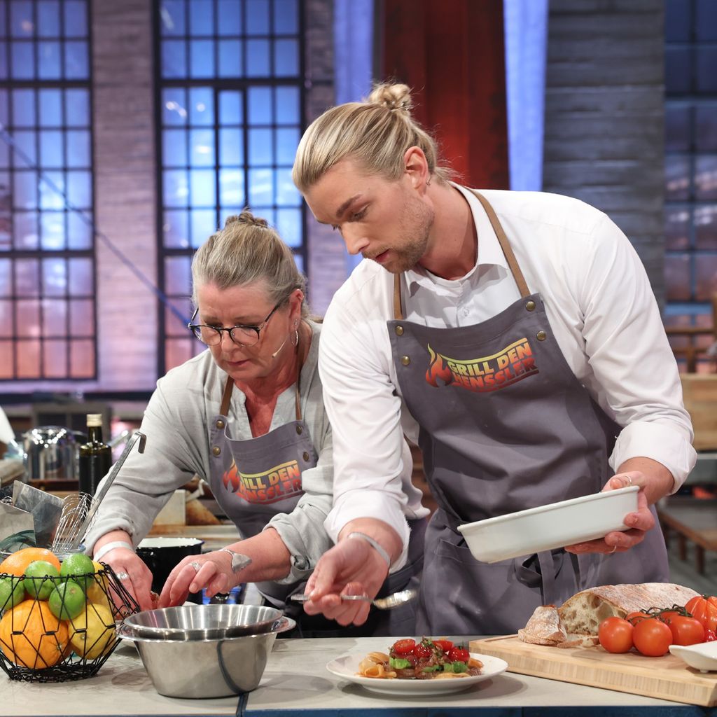 Kim Tränka und sein Mutter Anja bei "Grill den Henssler"