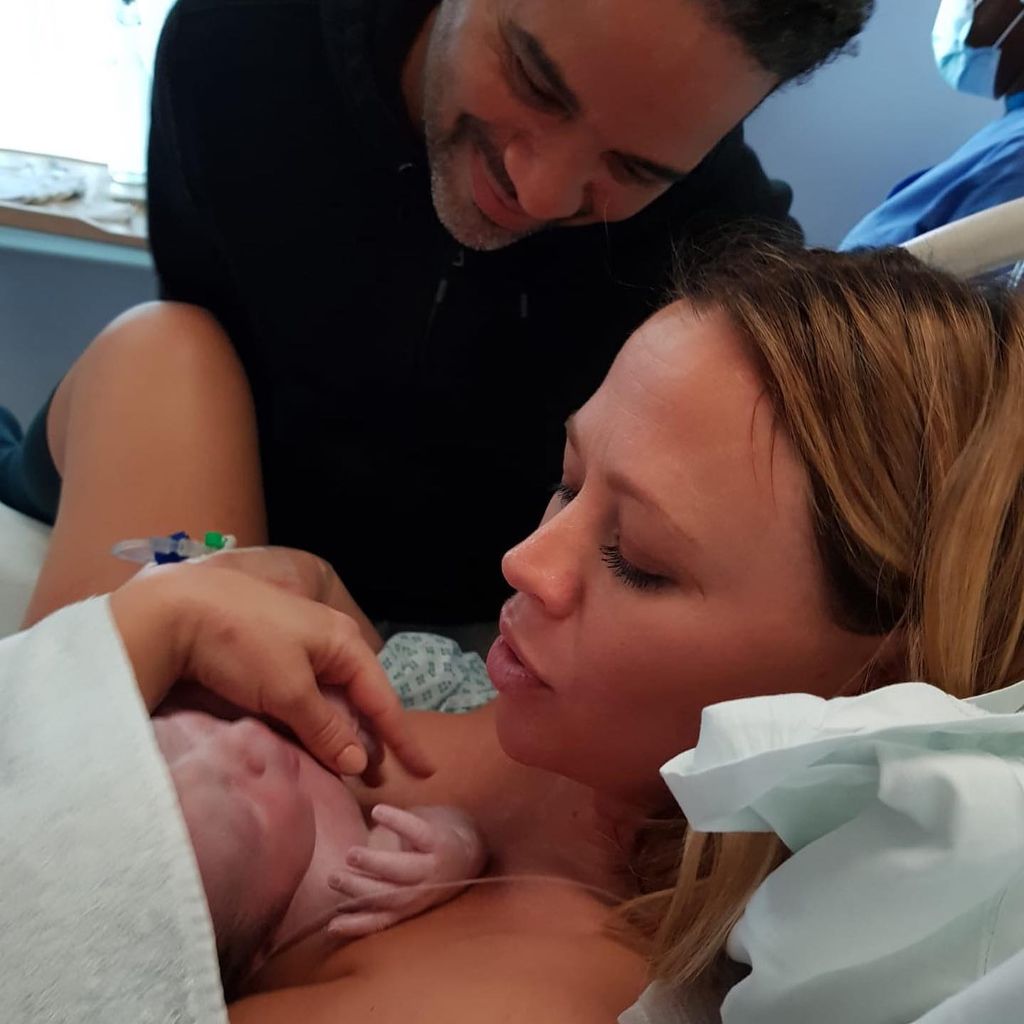 Kimberley Walsh mit ihrem Sohn Nate im Mai 2021