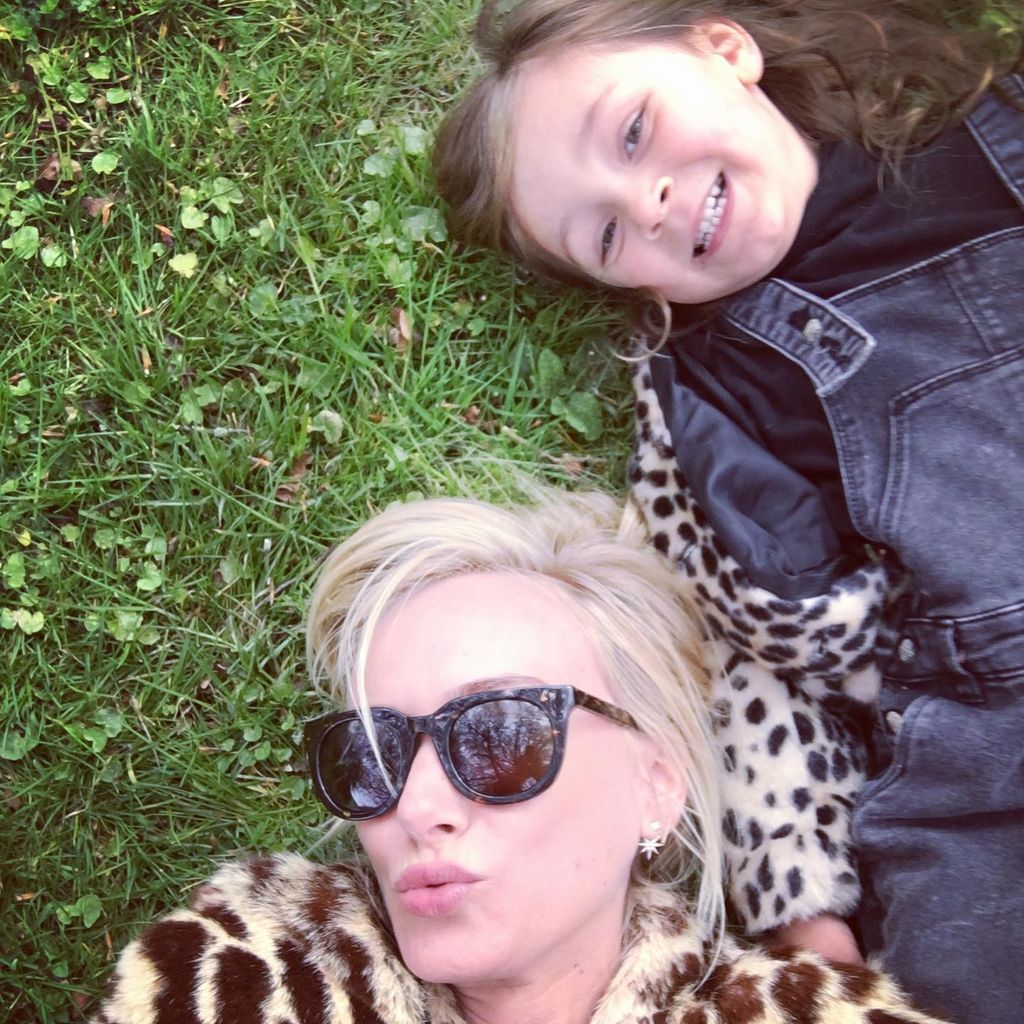 Kimberly Stewart mit ihrer Tochter Delilah