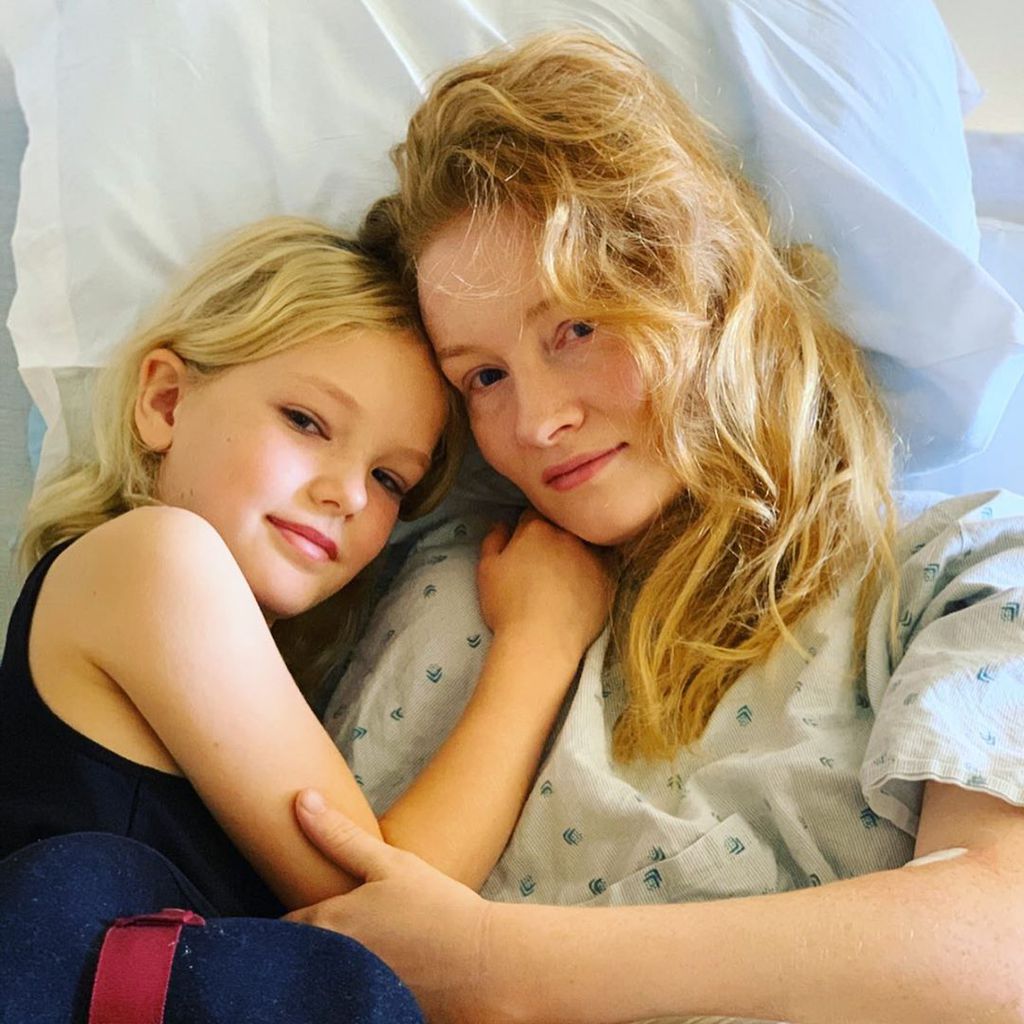 Kimberly Van Der Beek mit ihrer Tochter, November 2019