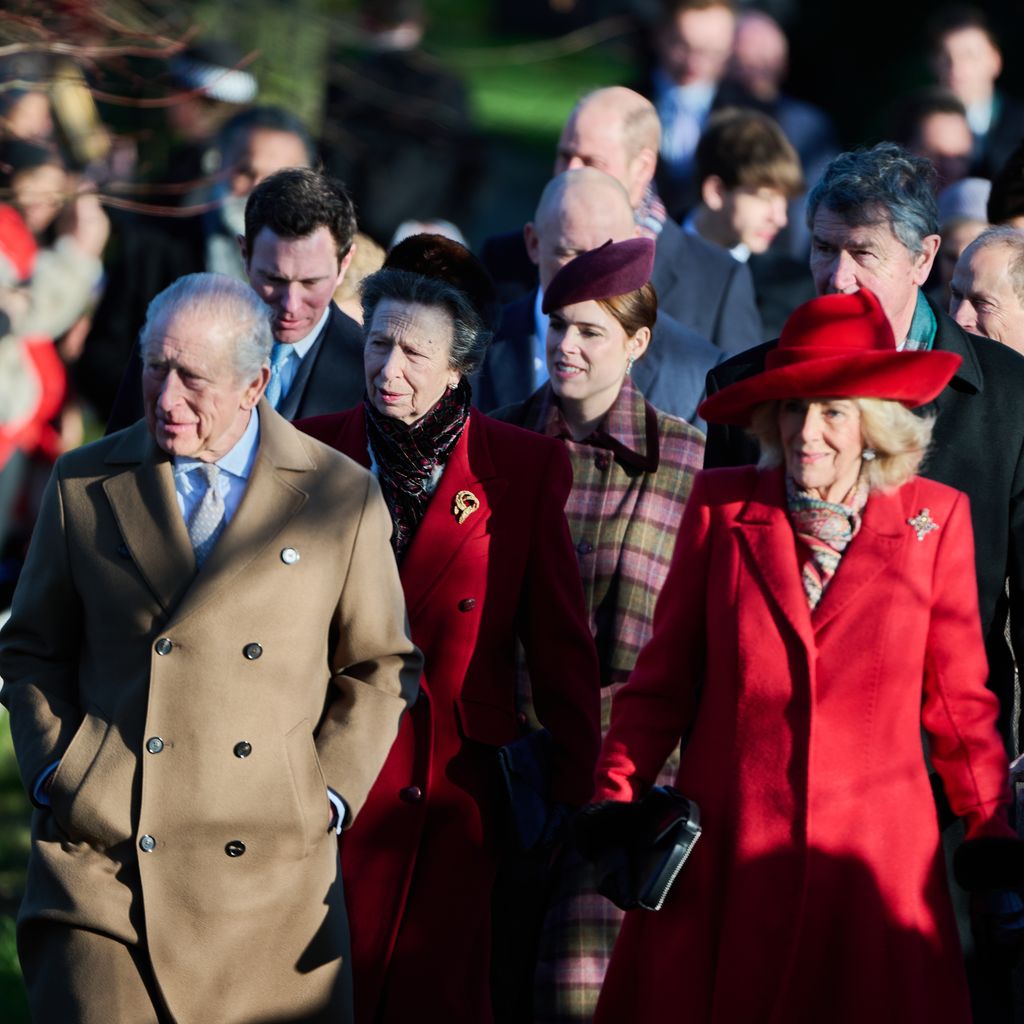 Die britischen Royals auf dem Weg zu Weihnachtsgottesdienst in Sandringham, Weihnachten 2025