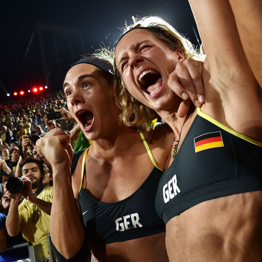 Kira Walkenhorst und Laura Ludwig bei den Olympischen Spielen 2016