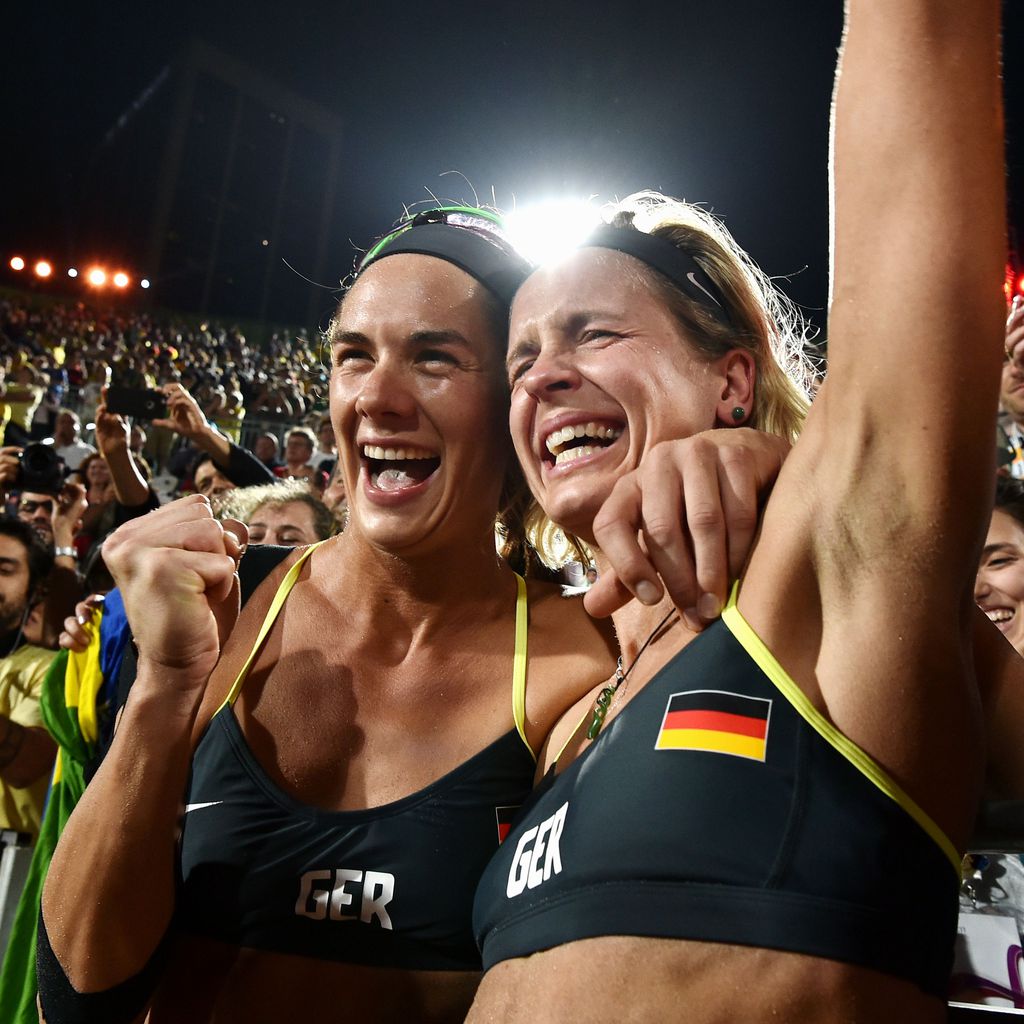 Kira Walkenhorst und Laura Ludwig bei den Olympischen Spielen in Rio