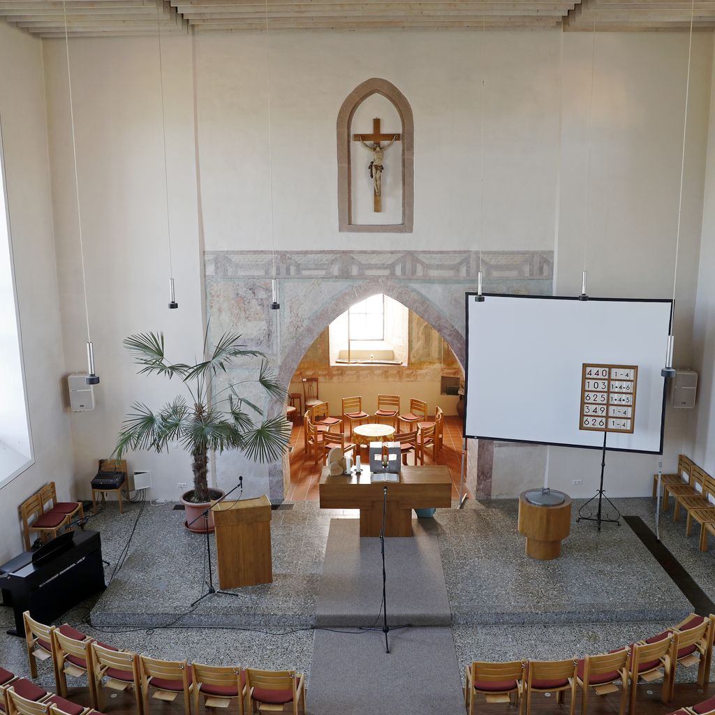 Die Kirche in Mappach in der Samuel Koch sich trauen lassen wird