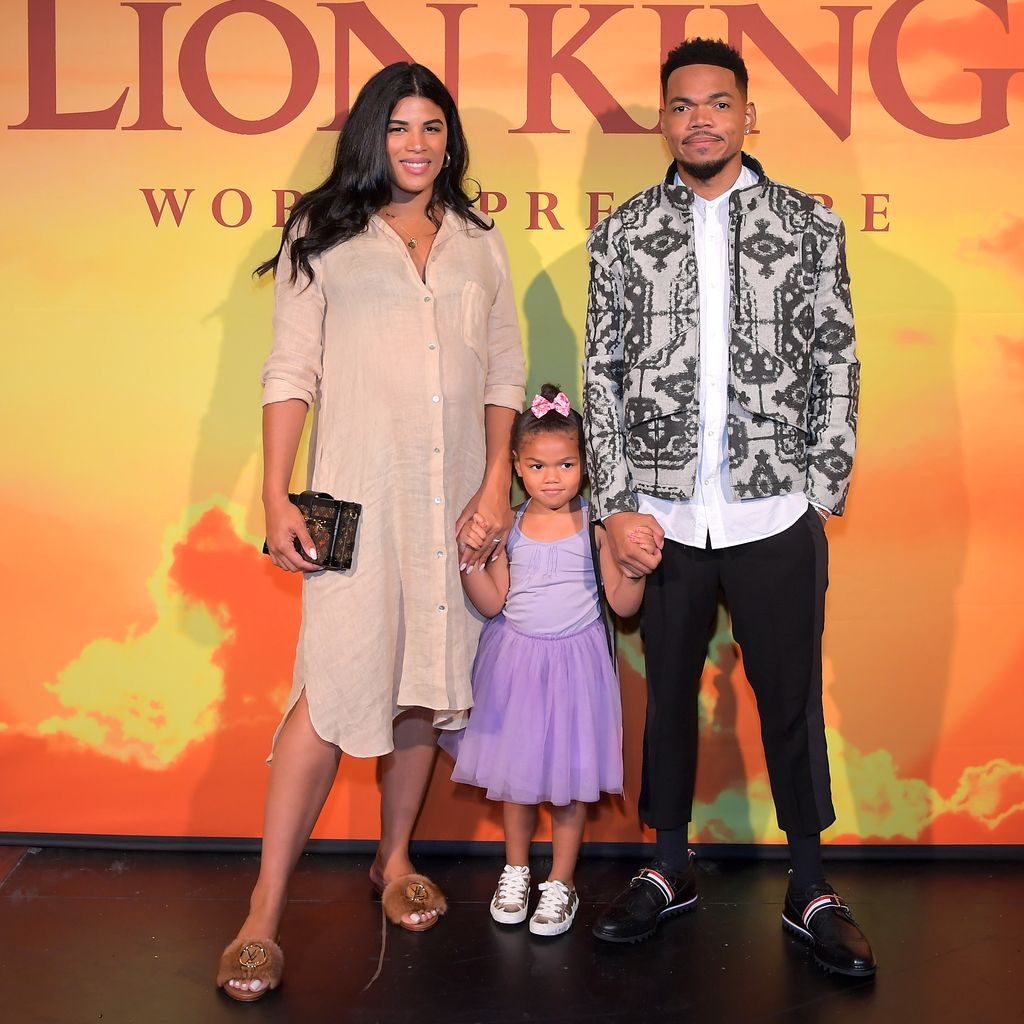 Kirsten Corley und Chance The Rapper mit ihrer Tochter