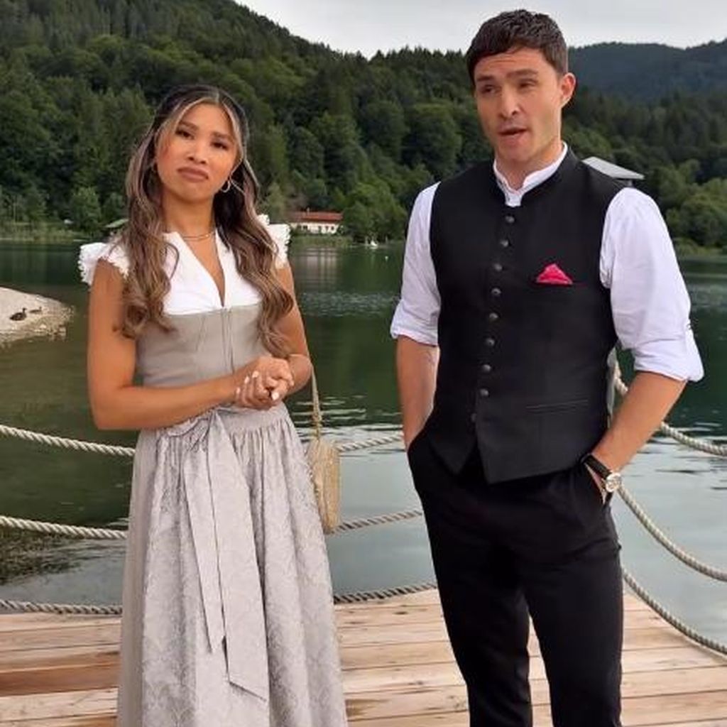 Influencerin Kisu und Schauspieler Ed Westwick, August 2025