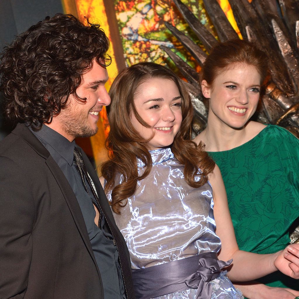 Kit Harington, Maisie Williams und Rose Leslie 2013 in New York