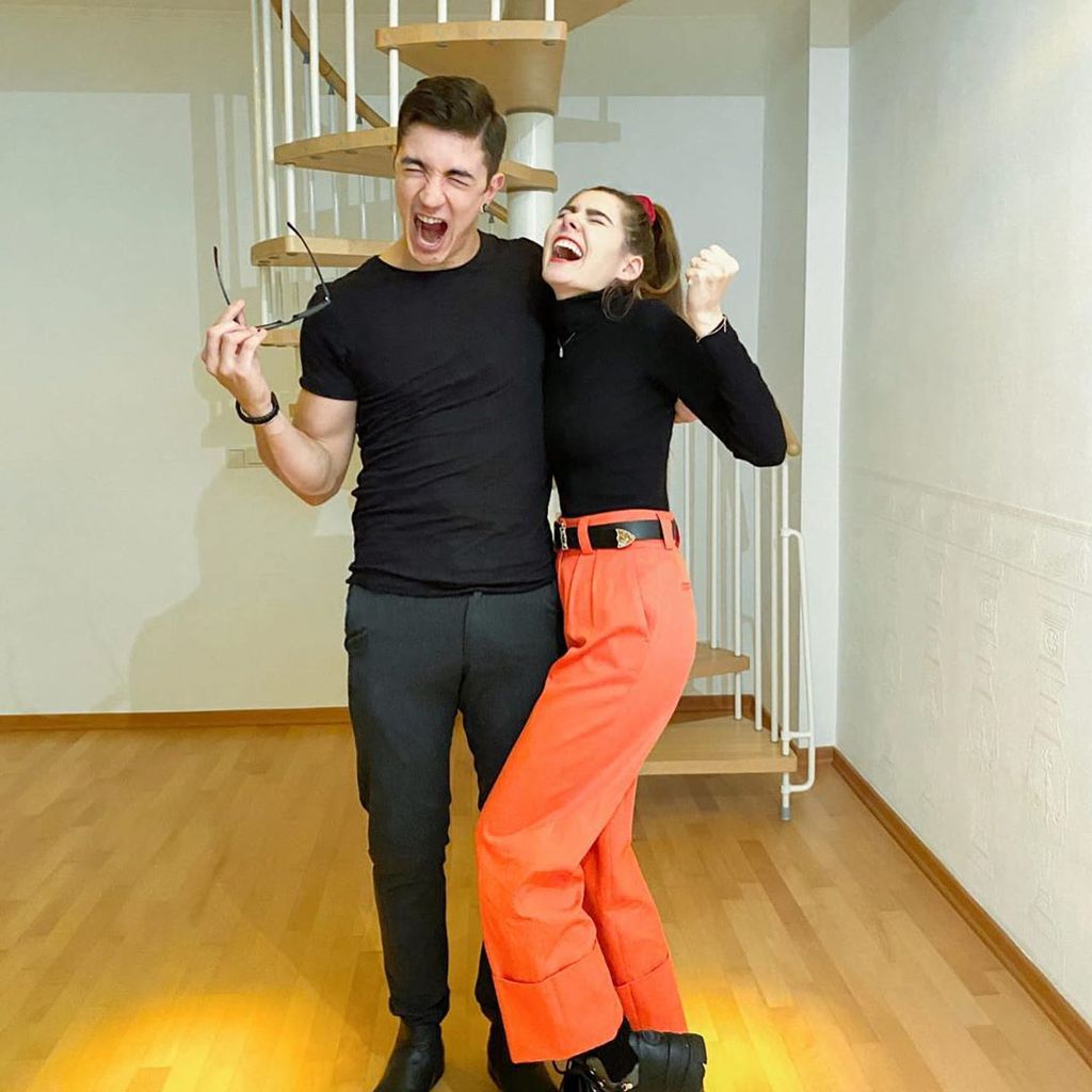 Klaudia Giez und ihr Verlobter Felipe, 2020