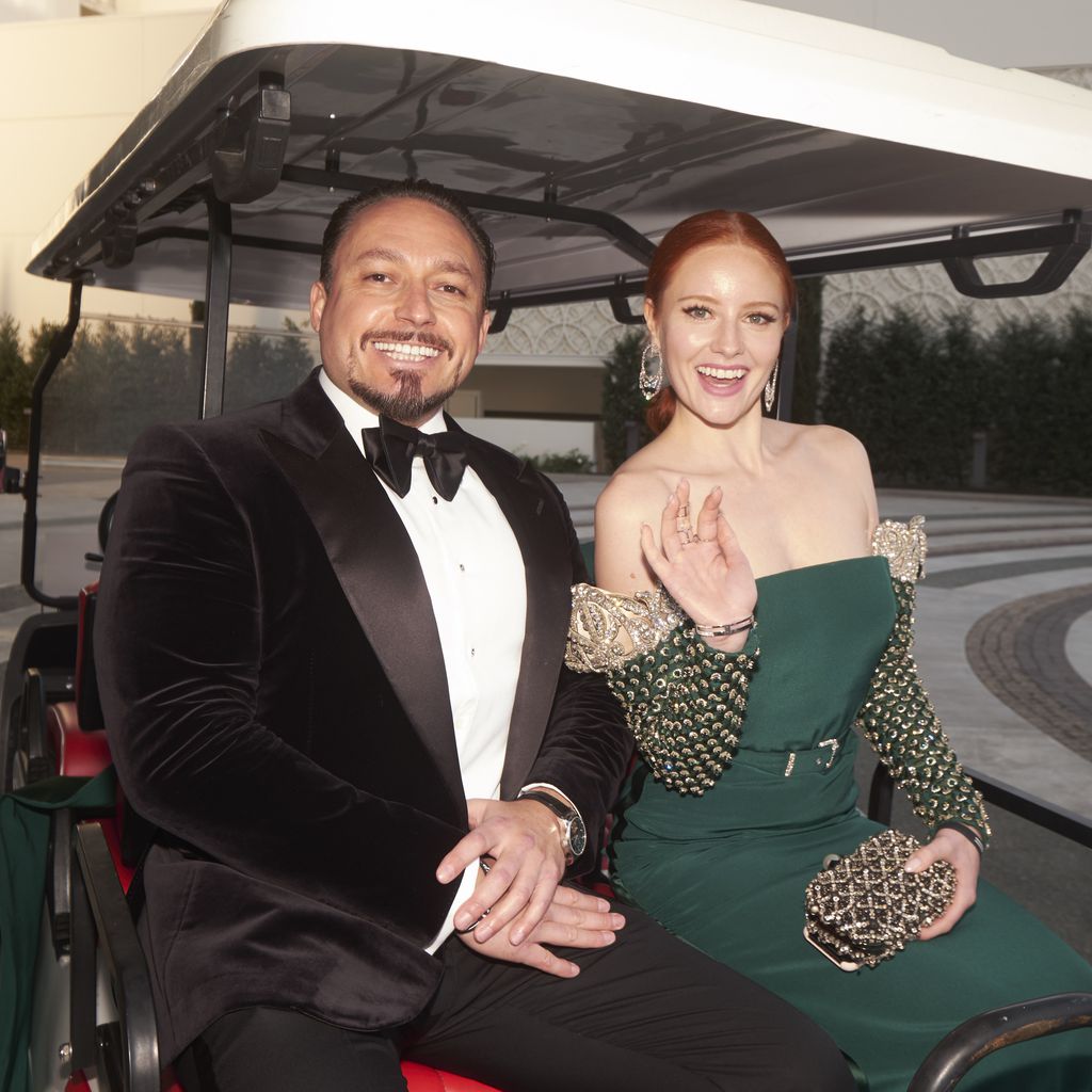 Klemens Hallmann und Barbara Meier bei den Golden Globes 2019