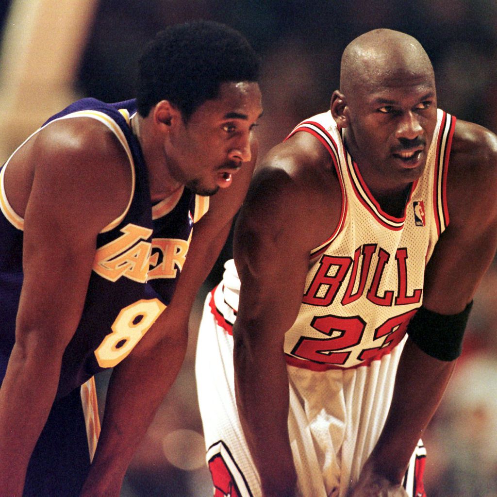 Kobe Bryant und Michael Jordan