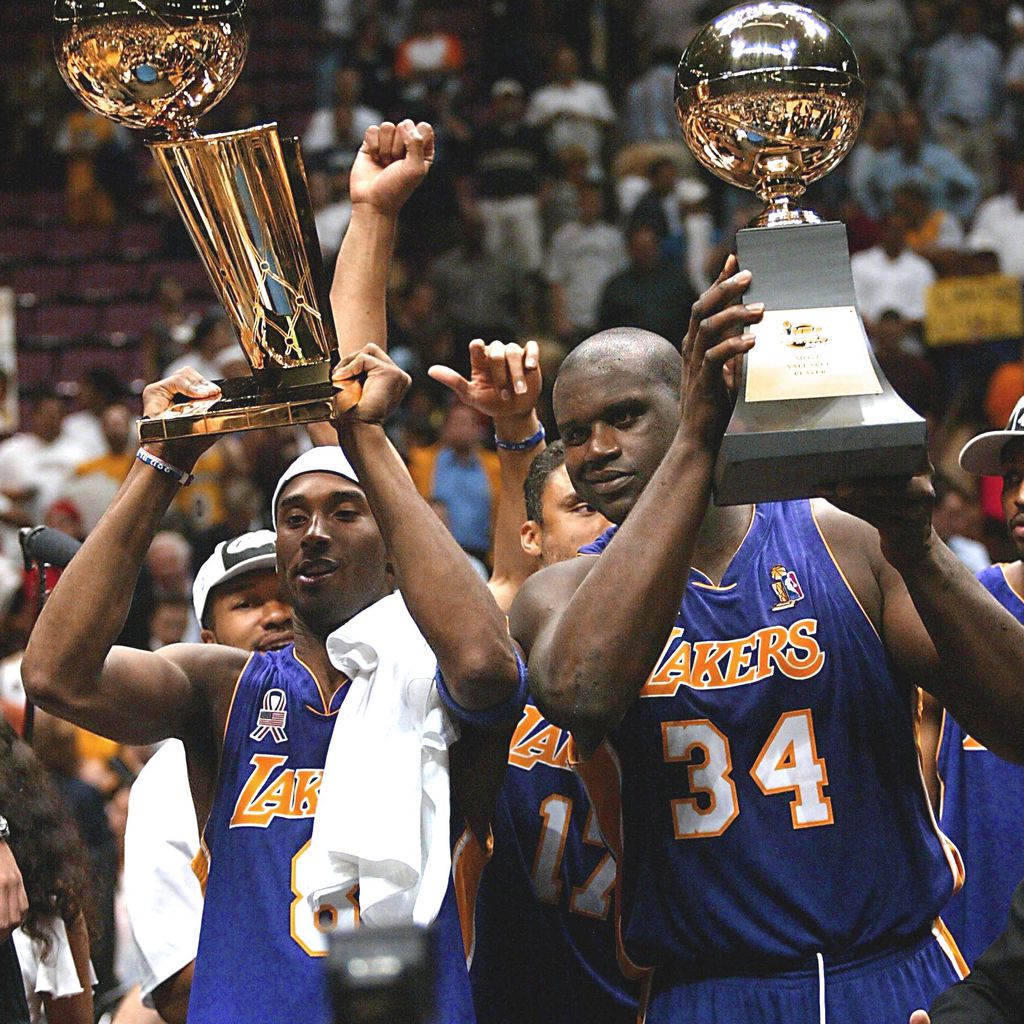Kobe Bryant und Shaquille O'Neal beim NBA-Finale 2002