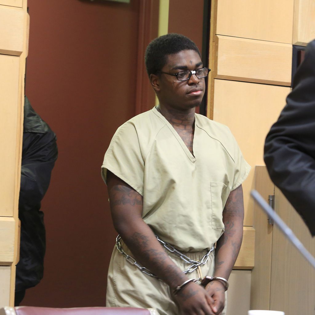 Kodak Black bei seiner Bewährungsanhörung in Fort Lauderdale im April 2017