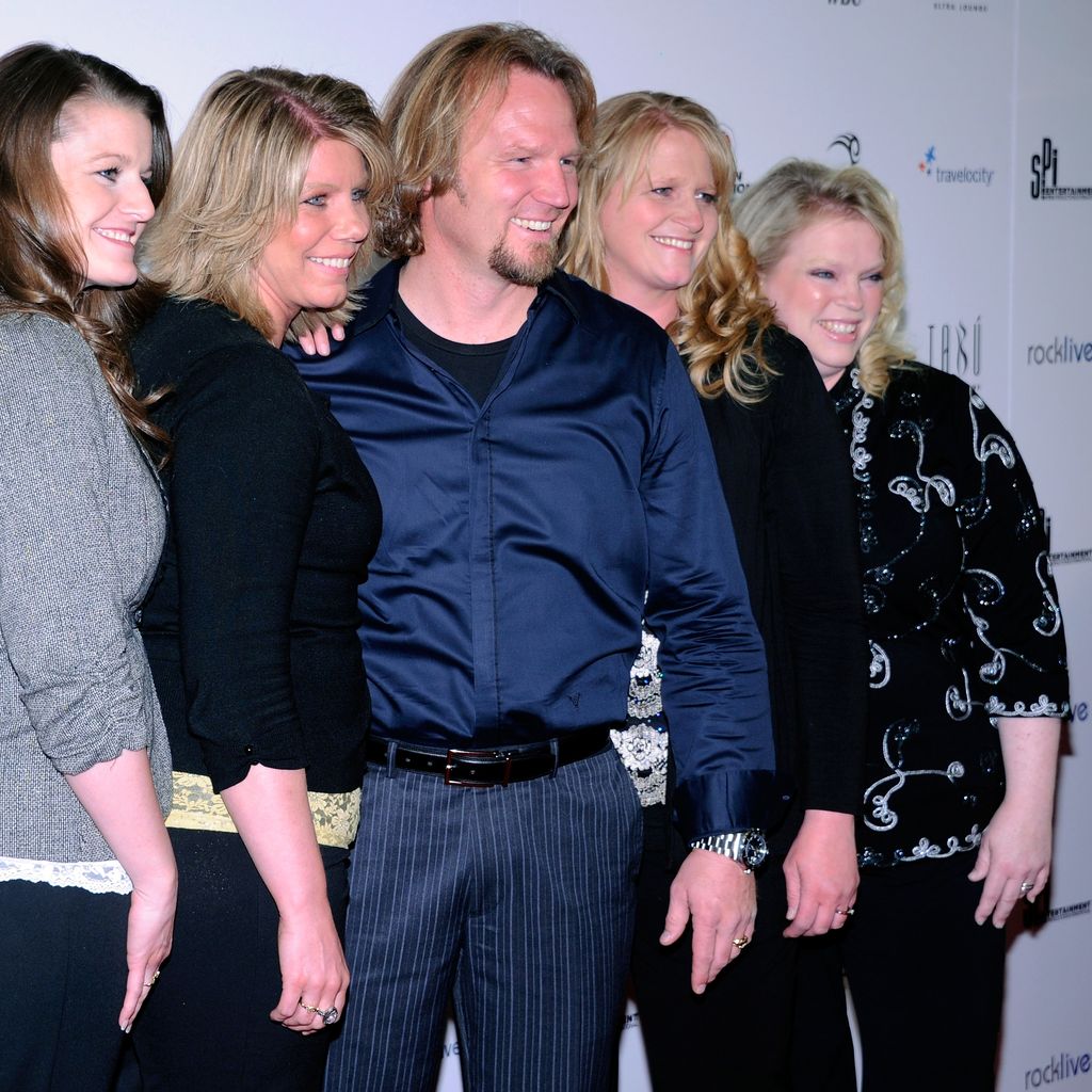 Kody Brown mit seinen Frauen Robyn, Meri, Christine und Janelle im Jahr 2012