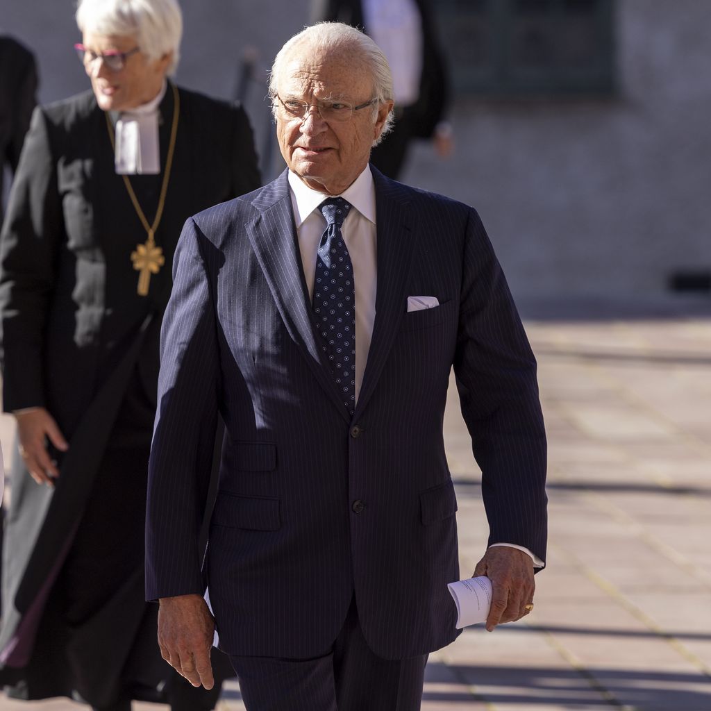 König Carl Gustaf von Schweden im Oktober 2022 in Uppsala