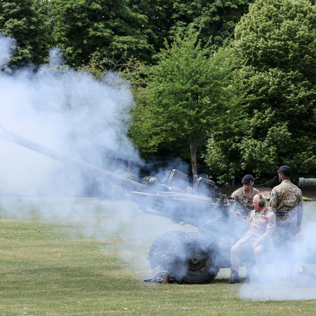 König Charles bei der Royal Artillery, Juni 2025