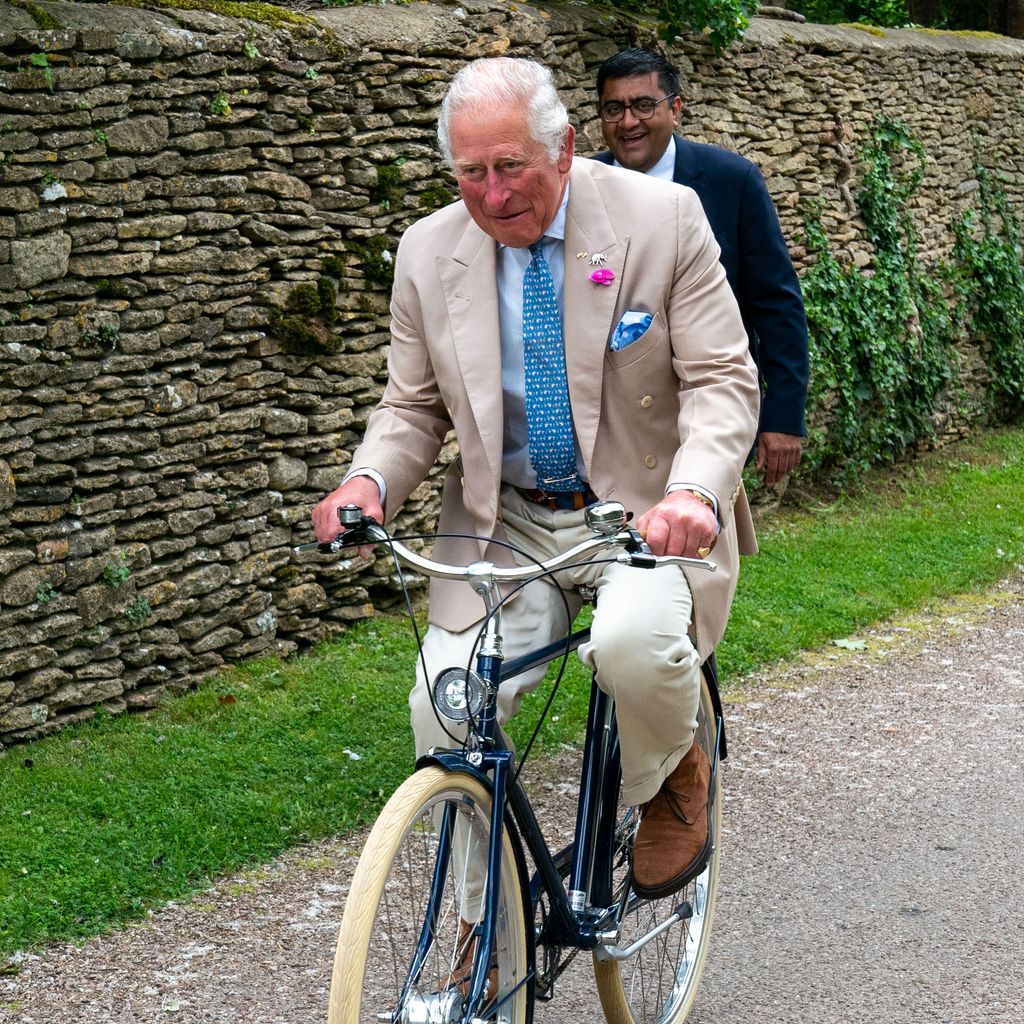 König Charles auf dem Fahrrad 2021