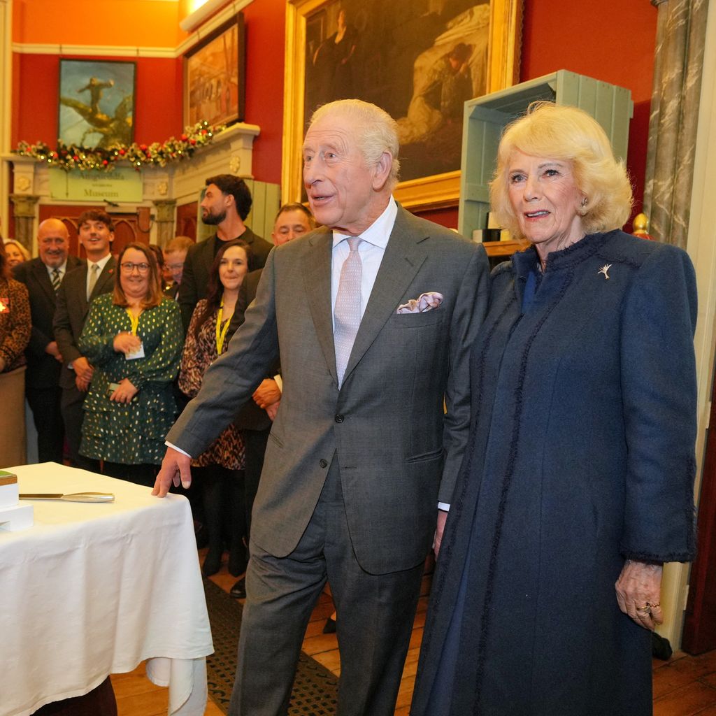 König Charles III. und Königin Camilla im Cyfarthfa Castle, November 2025