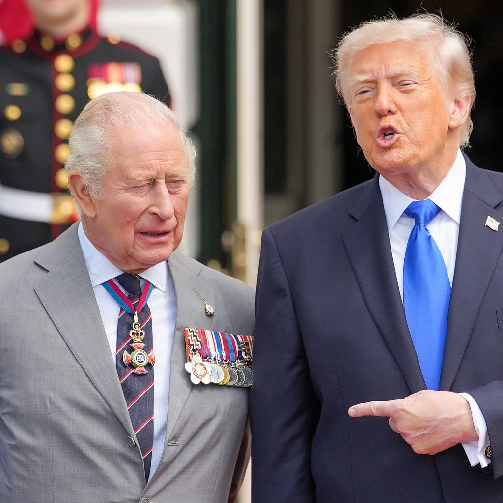 König Charles III. und US-Präsident Donald Trump, Abschiedszeremonie im Weißen Haus im April 2026