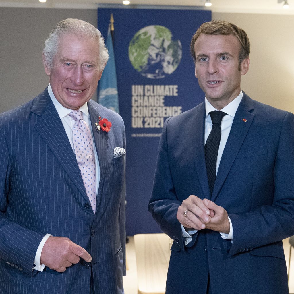 König Charles und Emmanuel Macron, November 2021
