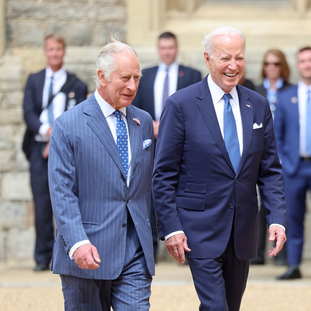 König Charles und Joe Biden auf Schloss Windsor im Juli 2023