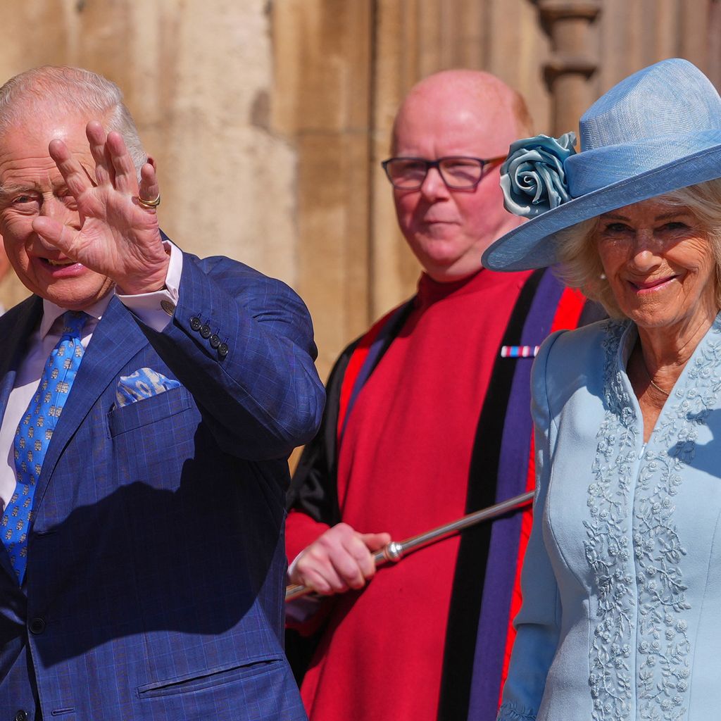 König Charles und Königin Camilla am Ostersonntag im April 2025